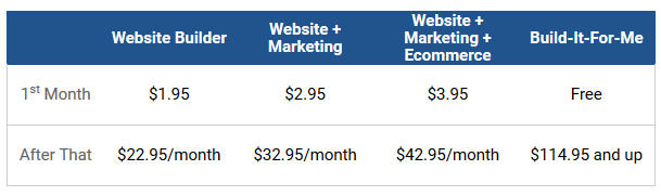 webdotcom - pricing