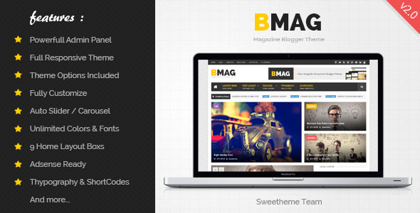 BMAG - Magazine Responsive Blogger Template